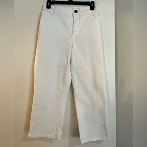 White Denim Capri Pants
